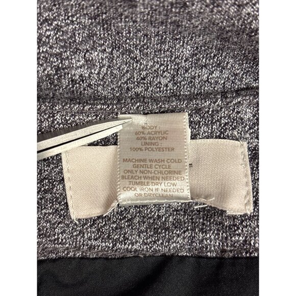 Loft Womens Gray A-Line Skirt Size 10 - Picture 6 of 7